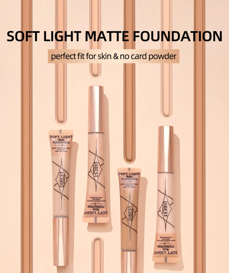 Description Picture 2 of itemQIBEST Matte Flawless Liquid Concealer Foundation Cream Professional Concealing Eye Dark Circle Long-lasting Face Cosmetics