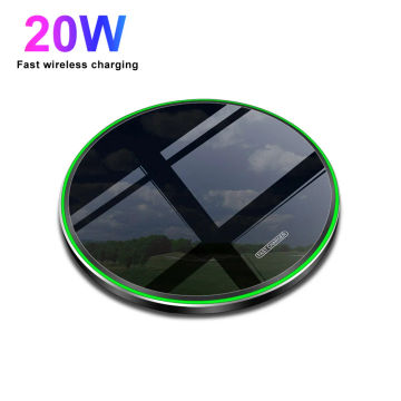 NEW 30W Fast Wireless Charger Pad for iPhone 14 13 12 11 Pro Max For Samsung Galaxy S22 S21 S20 S10 S9 Xiaomi Wireless Charging