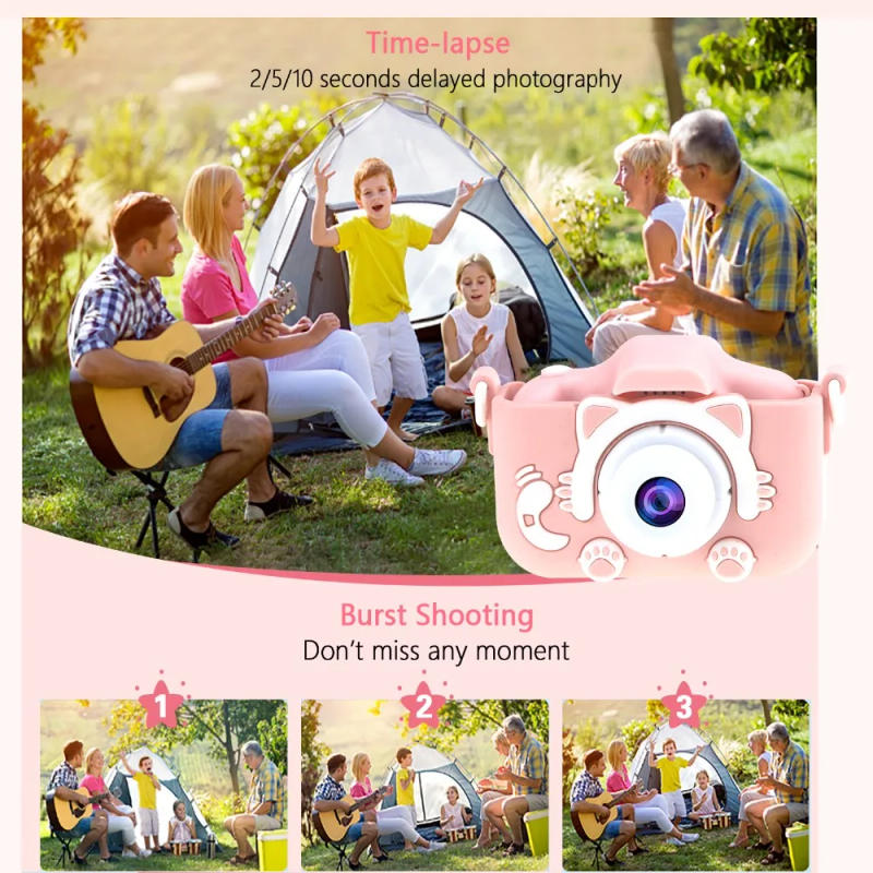 Description Picture 5 of itemChildren's Camera 2.4 Inch 18MP HD Screen Video Recorder for Boys Girls Birthday Gift with TF Card 32GB Toy Camera