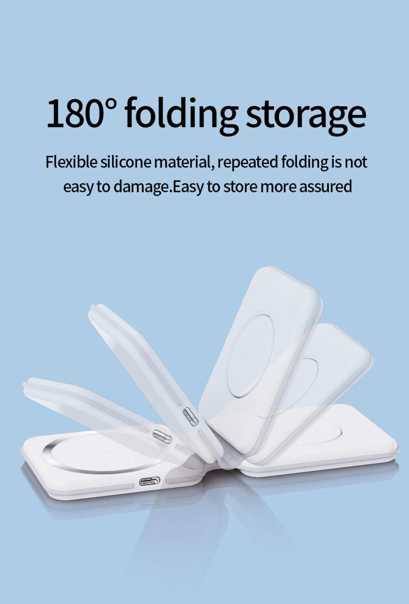 Description Picture 4 of itemFoldable 2-in-1 Wireless Charger Suitable for IPhone/apple Watch/airpods Portable Charging Station for Travel and Business Trip