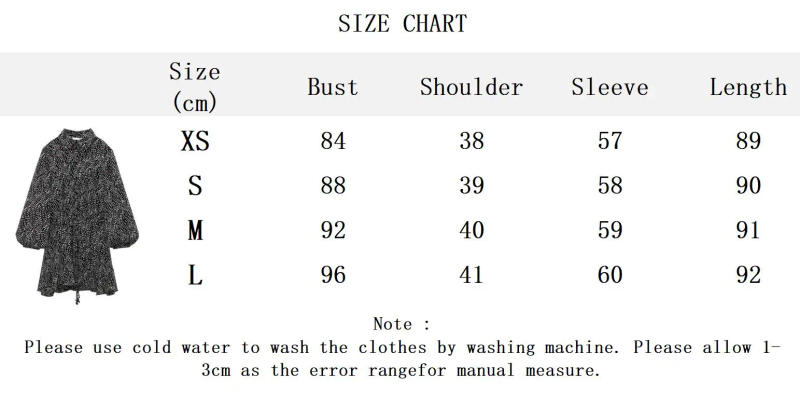 Description Picture 2 of itemDot Printed Lace-up Mini Dress 2024 Spring Casual Chic Long Sleeve Lapel Collar Shirt Dresses Women Elegant Fashion Vestidos