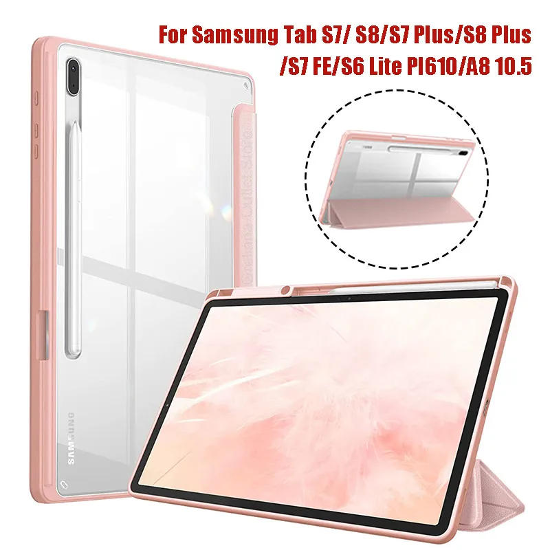Description Picture 3 of itemFor Samsung Galaxy Tab S9 Plus 12.4 inch 2023 Case Acylic Transparent Back Tablet Cover For Tab S9 11