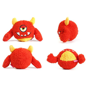 Interactive Monster Plush Ball Toys  Cute Toy Exercise Molars Chew Bite Toy For Puppy