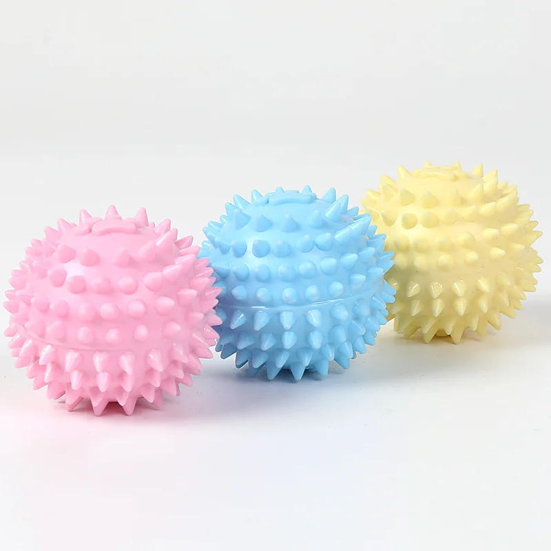 Description Picture 6 of itemSmall Dog Pets Chewing Toy Molar Cleaning Tooth TPR Bite-Resistant Hedgehog Ball Puppy Interactive Play Puzzle Toys Pet Supplies