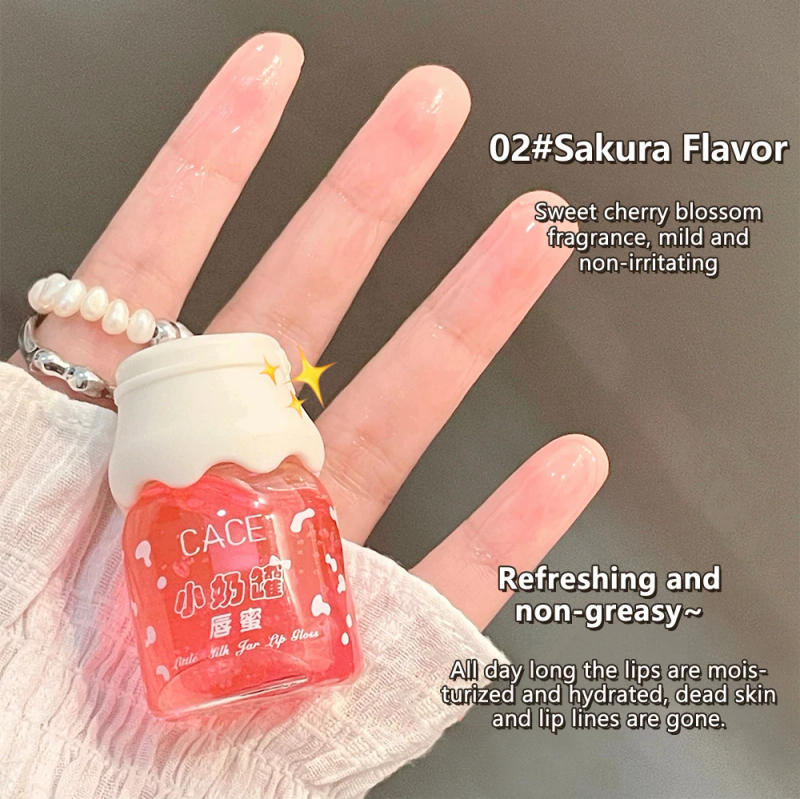 Description Picture 5 of itemCACE Cute Lipgloss Lip Plumper Oil Glitter Lip Gloss Long Lasting Moisturizing Essence Lip Balm Makeup Cosmetics Lip Care Oil