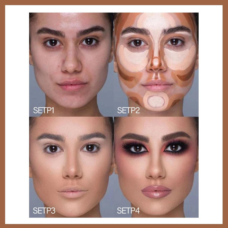 Description Picture 4 of itemHigh Quality Professional Makeup Base Foundation Cream for Face Concealer Contouring for Face Bronzer Beauty Women's Cosmetics