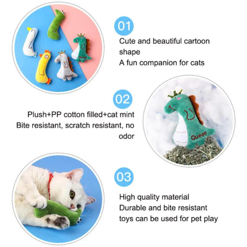 Description Picture 6 of itemCat Mint Toys Molars Chew Interaction Plush Toys Mice Shape Intelligence Bite Resistance Scratch Bite Self Hi Molars Teeth Clean