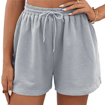 Women'S Shorts Casual Sports Shorts Bottoms Hot Pants Homewear Elastic Waist Pockets Solid Casual High Waisted Leg Leisure