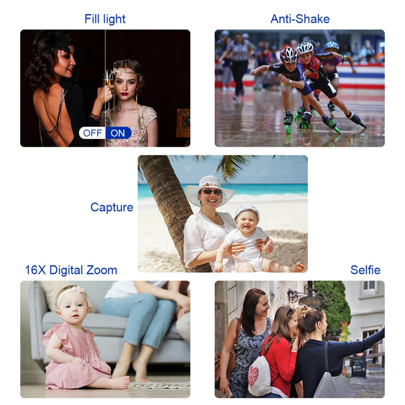 Description Picture 6 of itemClassic 4K HD Digital Camera Vlogging Camera with 3.0 inch 180° Flip Screen WiFi Digital Camcorder YouTube with Wide-Angle Lens