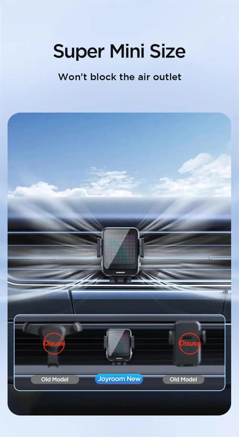 Description Picture 6 of itemJoyroom 15W Wireless Charging Car Phone Holder Automatic Fast Charger For iPhone 14 13 12 Pro Max Samsung Z Flip Phone Holder