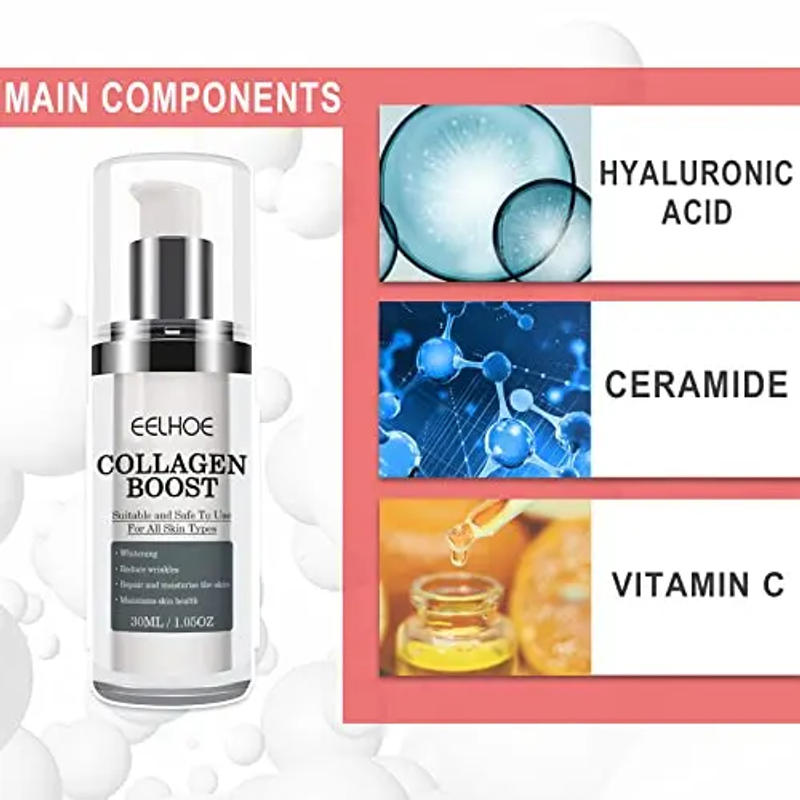 Description Picture 5 of item4 Bottles Quickly Remove Wrinkles EELHOE Women Collagen Boost Facial Cream Anti-Aging Serum Rejuvenecimiento Facial Serum