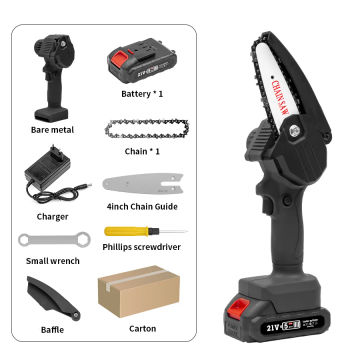 HILDA Chainsaw Electric Saw Cordless Mini Portable Handheld Rotary Tool For Cutting Woodworking Tools