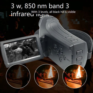 Nv2186 Dv Type Night All Black 700M Infrared High-Definition Photography Single Tube Handheld Night Vision Camera