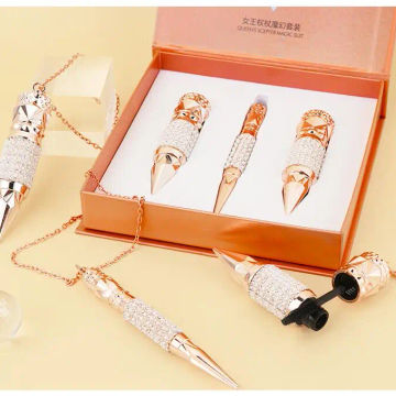 Queen's Scepter color makeup set Scepter Queen's mouth Red Lip Glaze air cushion BB Cream Eye Black Eyeliner Pen