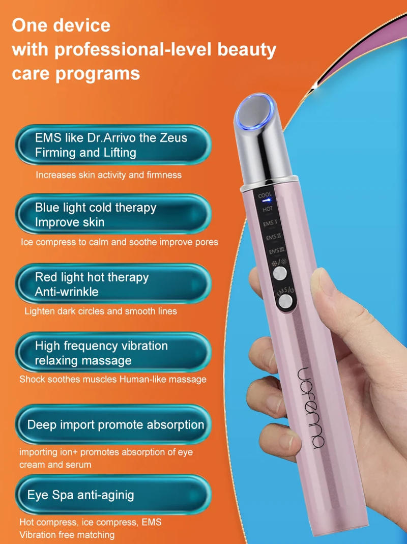 Description Picture 2 of itemEye Massager Beauty Pen EMS Microcurrent Eye Face Skin Lifting Anti Wrinkle Heating Massage Machine Eye Care