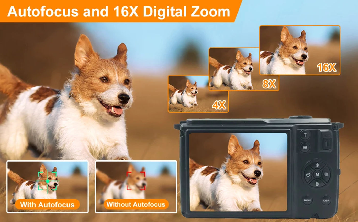 Description Picture 5 of item2023 4K Digital Camera 16X Front and Rear HD Dual Screen 64MP With WiFi Professional Camcorder Vlog