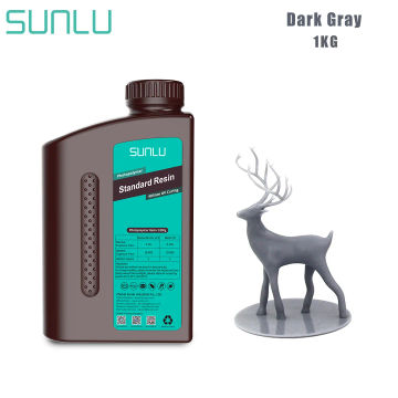 SUNLU Rigid Standard Multicolor UV Resin 405nm 1KG Low Odor Photopolymer Fast Curing Easy To Mold for Most LCD Resin 3D Printer