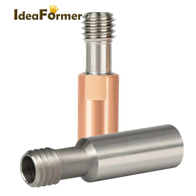 Description Picture 3 of item1/2Pcs CR10 Throat Titanium Alloy Bi-Metal M6 Red Copper 4.1mm Heatbreak For CR10 Hotend 1.75/3.0MM Filament Smooth envio gratis