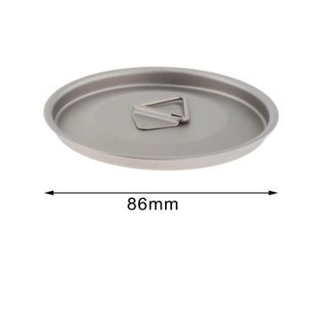 Titanium Outdoor Mug Lid Cookware Cooking Camping Pot Lid Tableware Drinking Milk Cups Lid for Backpacking Hiking Picnic