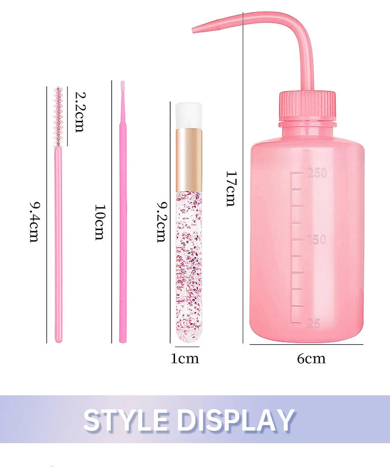 Description Picture 4 of itemHOT 153 Pcs Crystal Makeup Brushes Tool Set Lash Shampoo Eyebrow Microbrush Swab Comb Female Eyelash Extension Supplies