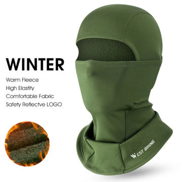 WEST BIKING Winter Fleece Cycling Cap Hat Windproof Men Women Sport Scarf Balaclava Ski Bicycle Motorcycle Running Neck Warmer