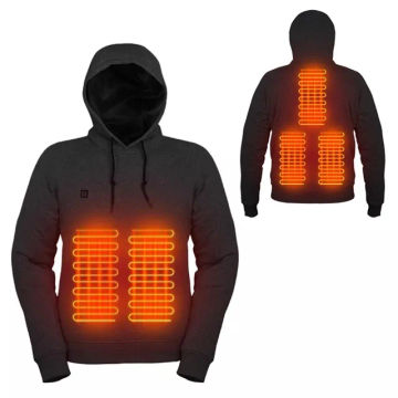 CYT 2023 Hot Sell Outdoor Electric USB Heating Sweaters Hoodies Men Winter Warm Heated Clothes Charging Heat Jacket Sportswear