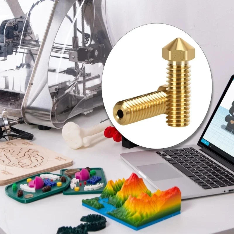 Description Picture 4 of item2PCS Brass Nozzle Set for 3D Printer 0.2/0.3/0.4/0.5/0.6/0.8/1.0/1.2mm Nozzles High Speeding Printing Smooth