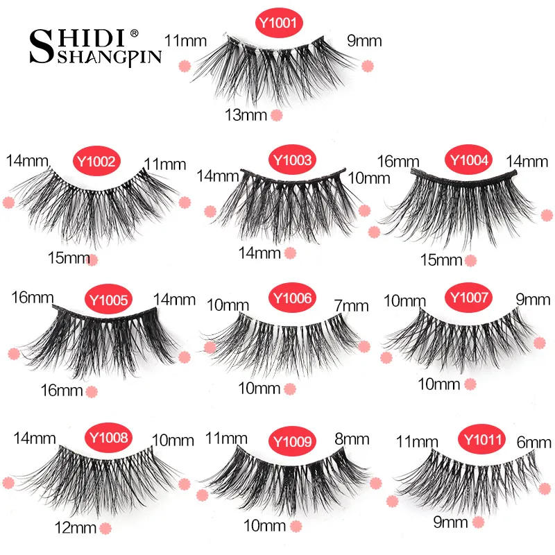 Description Picture 4 of itemHalf Fake Eyelashes 5/10 Half Lashes Soft Natural Cat Eye Lashes Makeup Tool Extension Fluffy Faux Cils maquiagem Half Lashes