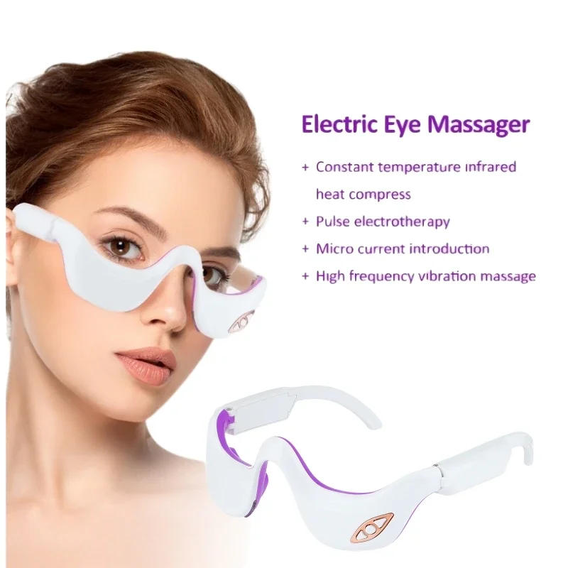 Description Picture 5 of itemIntelligent Vibration Micro-current Pulse Infrared Thermal Compression To Eliminate Dark Circles Beauty 3D Electric Eye Massager