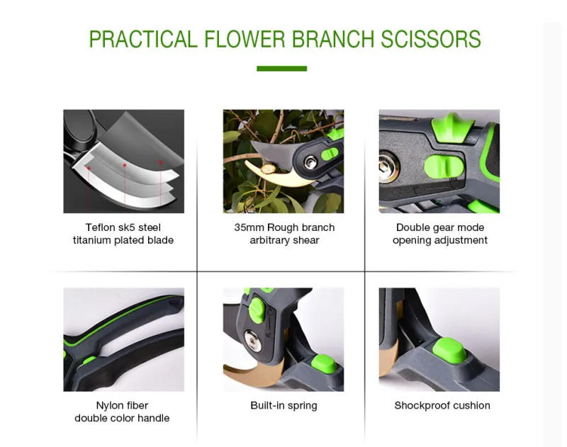 Description Picture 3 of itemGarden Pruner Shears SK5 Blade Pruning Scissors for Bonsai Fruit Trees Flowers Branches Garden Pruners