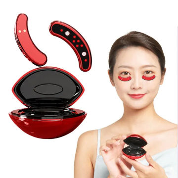 Mini Eye Beauty Device EMS Micro Current Eye Massager Anti Aging Dark Circle Wrinkle Removal Heating Therapy Eye Care Tool