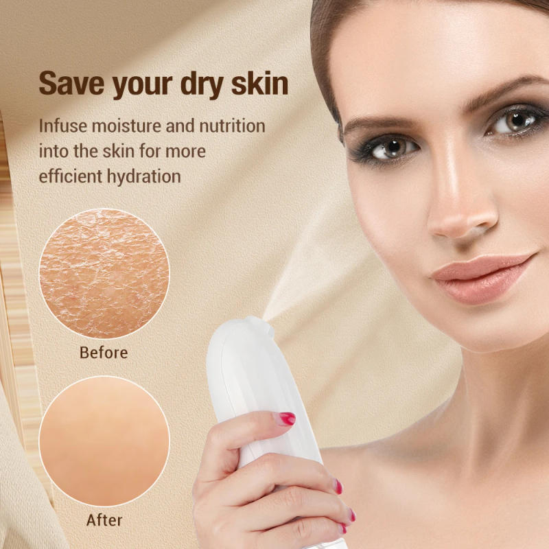 Description Picture 6 of itemMini Nano Oxygen Injector Facial Moisturizing Pore Cleaner Atomization Steamer Air-Brush Face Sprayer Mist Skin Rejuvenation