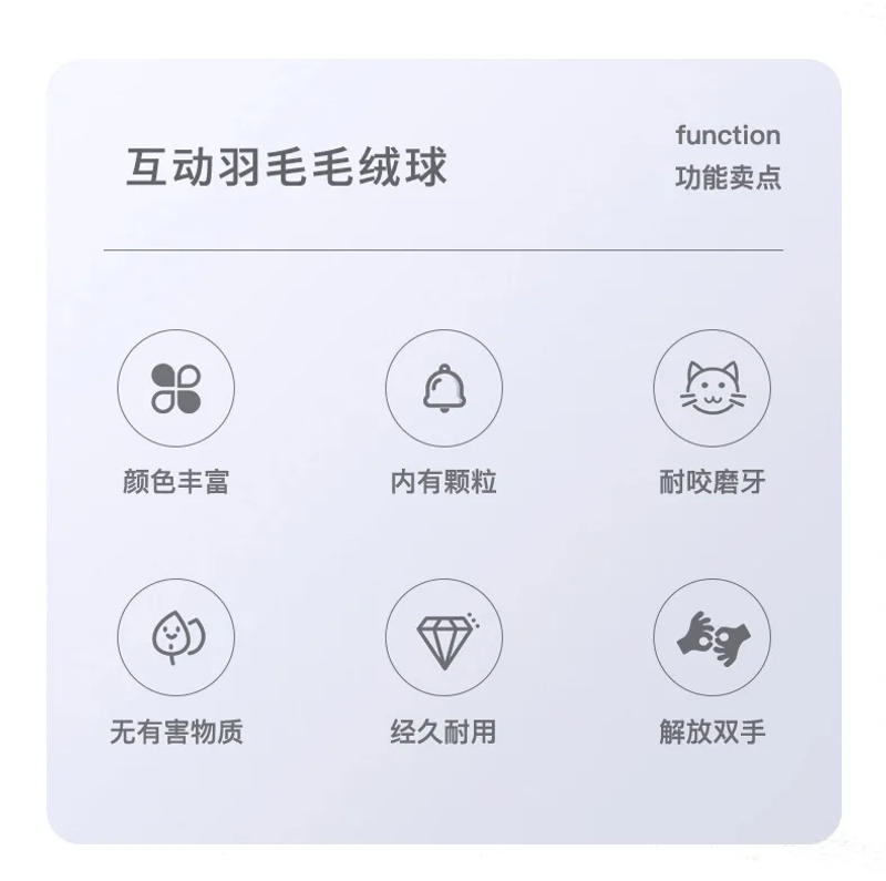 Description Picture 3 of itemCat toy Ball Feather Funny Cat Toy Star Ball Plus Feather Foam Ball Throwing Toys Interactive Plush Toys Pet Supplies katten toy