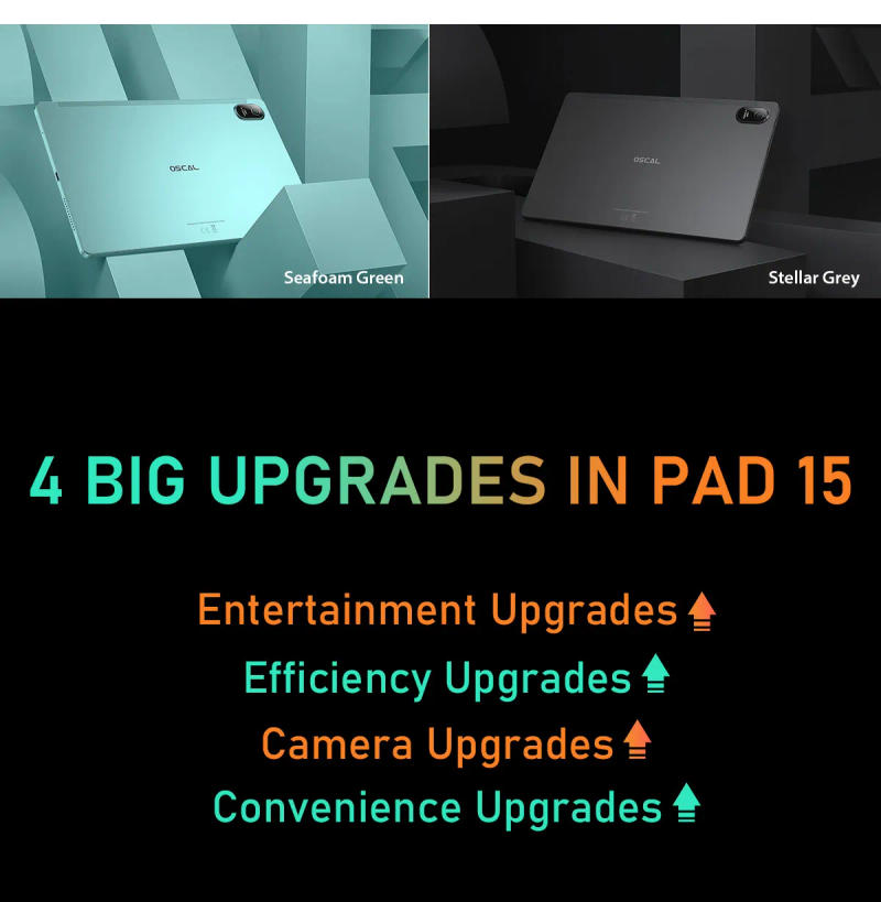 Description Picture 5 of itemOSCAL Pad 15 Tablets PC 10.36 inch 2K Display T606 Octa Core Android13 16GB 256GB Tablet 8280mAh With 33W Fast Charging Dual 4G