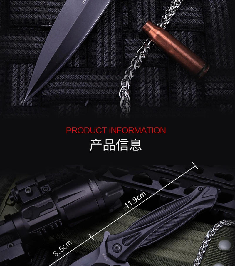 Description Picture 3 of itemKnife For Men Folding Pocket Knives Self Defense EDC Survival Multitool Military Tactical Outdoor Hunting Camping New Utility