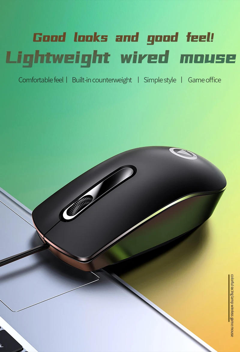 Description Picture 2 of itemMini Cute Simple G9 Gaming Wired Mouse Aggravated Notebook USB Wired Mouse 1200DPI for PC Laptop Gaming Home Office Girl Boy