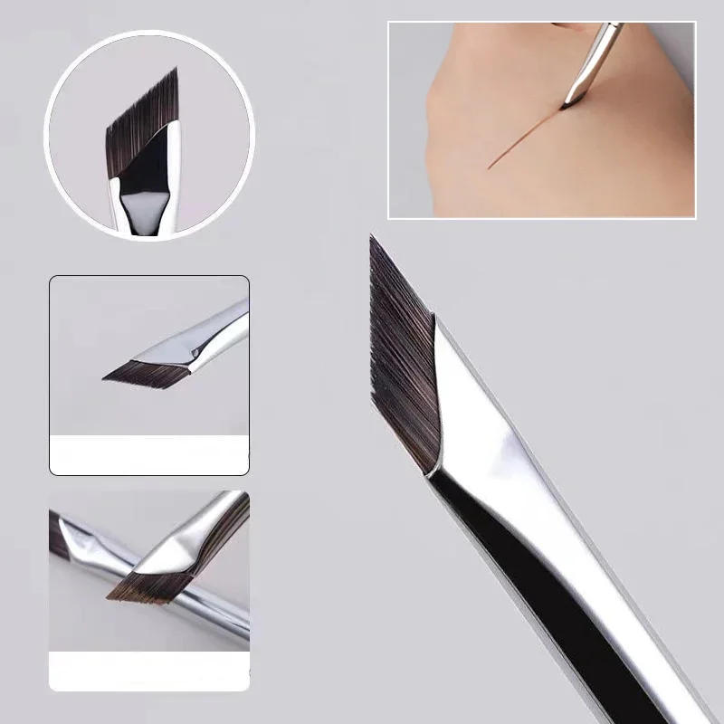 Description Picture 2 of itemEyeliner Brush Ultra Thin Fine Angle Flat Eyebrow Brush Liner Brow Place Makeup Brush Precise Detail Brush