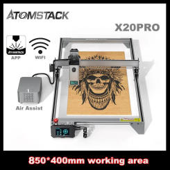 ATOMSTACK A20 S20 X20 Pro 130W Laser Engraving Machine Wifi Offline Control 850*400mm Area DIY Marking Printer Cutter CNC Router