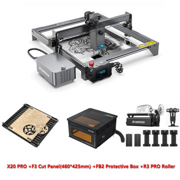 ATOMSTACK X20 S20 A20 Pro 130W Laser Engraving Cutting Machine CNC Wood Acrylic Cutting Machine Dual Air Assist APP WiFi Control