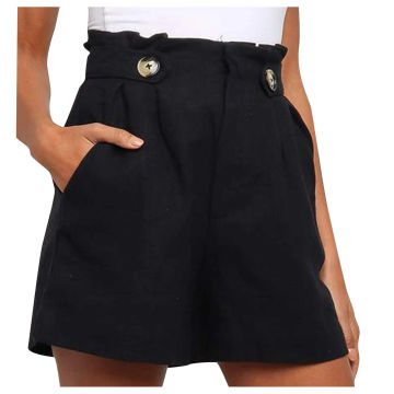 New Women's Shorts Wild Casual High Waist Loose Cotton Linen Wide Leg Shorts Feminino Mujer Jeans Bermuda Sexy Spodenki