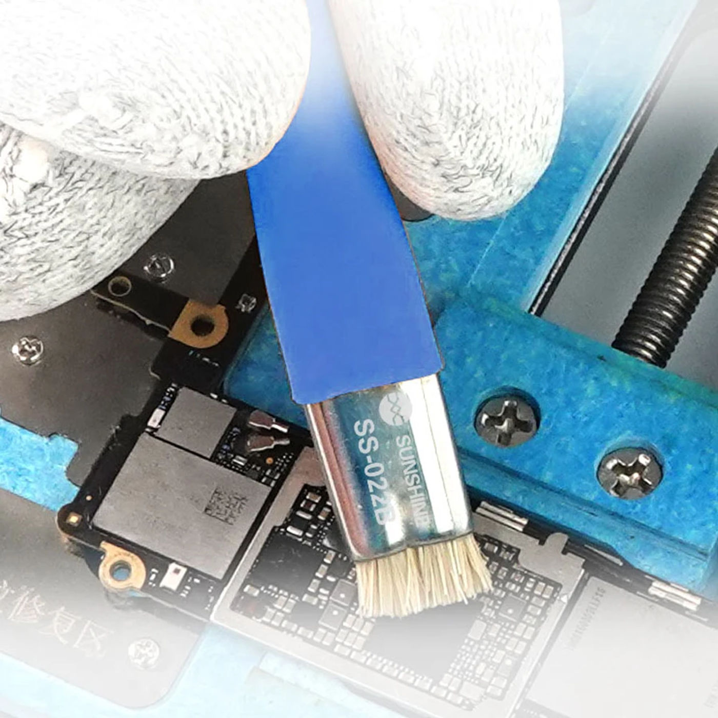 Description Picture 3 of itemAnti-Static Motherboard PCB Cleaning Brush SUNSHINE SS-022B Safe Brush for Mobile Phone Repair Tools Kit Ferramentas Grade