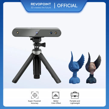 POP 2 3D High-Precision Scanner Standard Kit with Tripod, Phone Holder, USB, Mobile Cable.0.05mm 10 fps, 3D Printer Accessories