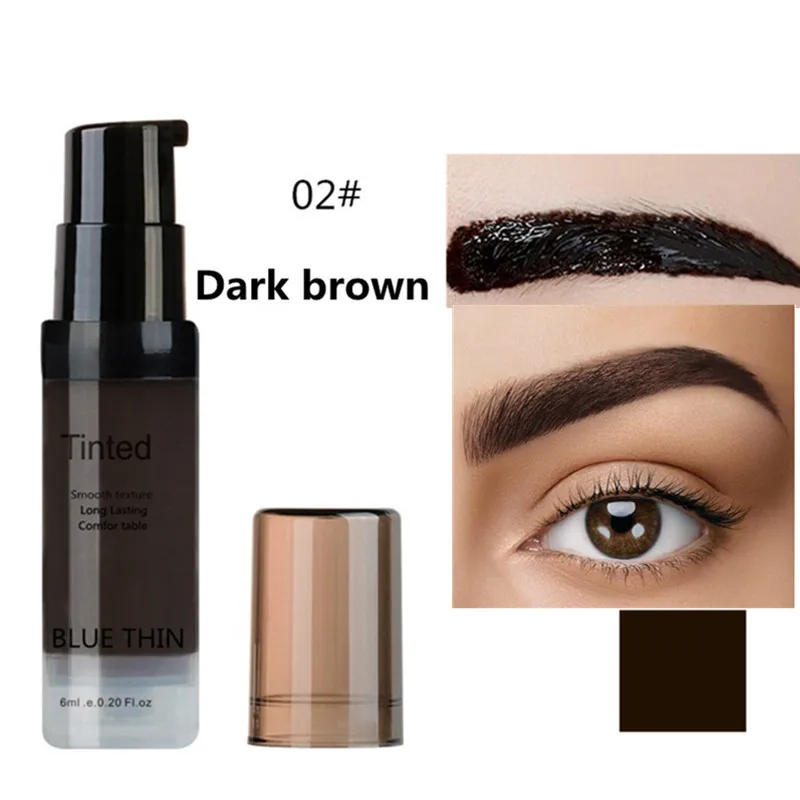Description Picture 3 of itemSdotter Tearing Eyebrow Tattoo Gel Black Coffee Brown Makeup Eyebrow Enhancer Waterproof Long Lasting Tint Peel Off Eye Brow Dye