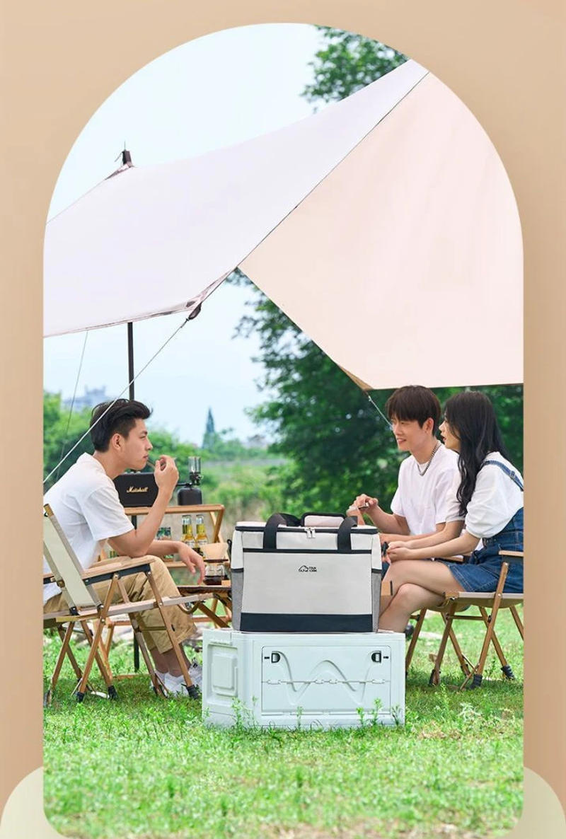 Description Picture 5 of item30L Large Capacity Picnic Bag  Waterproof Portable Thermal Insulation Bag Ice Bag Lunch Box Bag Outdoors Food Storage Cooler Bag