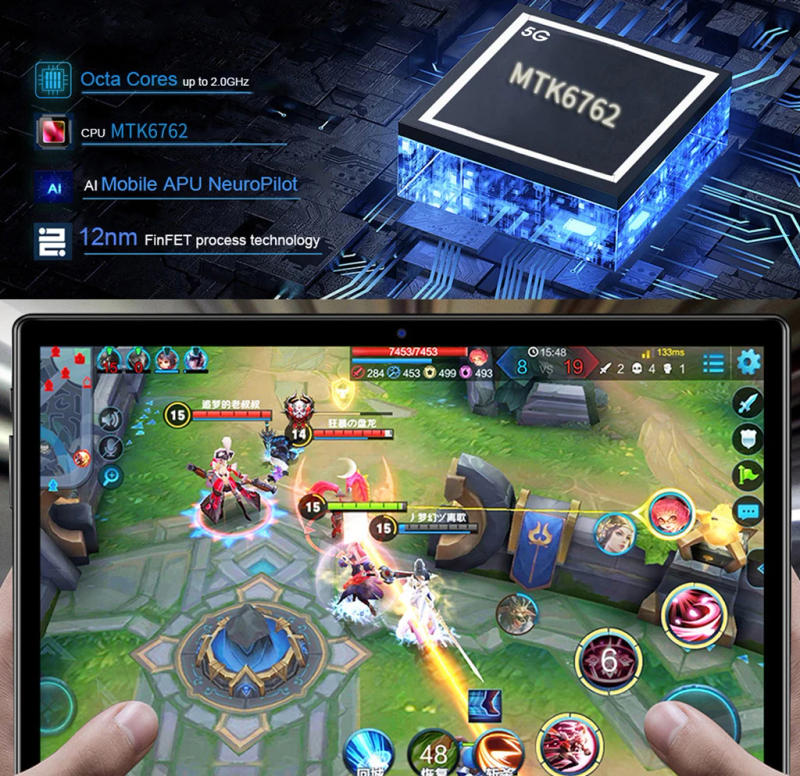 Description Picture 4 of itemTab P70 10.1 inch Android 11.0 Tablet PC 6GB + 128GB 4G-LTE Learning Tablet HD Dual SIM 2023 Original 4G Network Smart Tablets