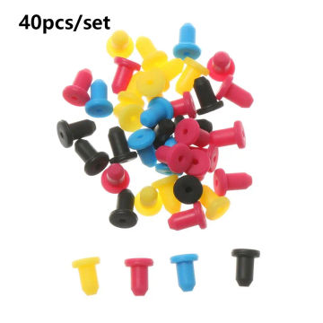 Protection High-elastic Filling Parts Random Color Refill Cartridge 4mm Solid Plugs Silicone Seals Sealing Rubber Plug