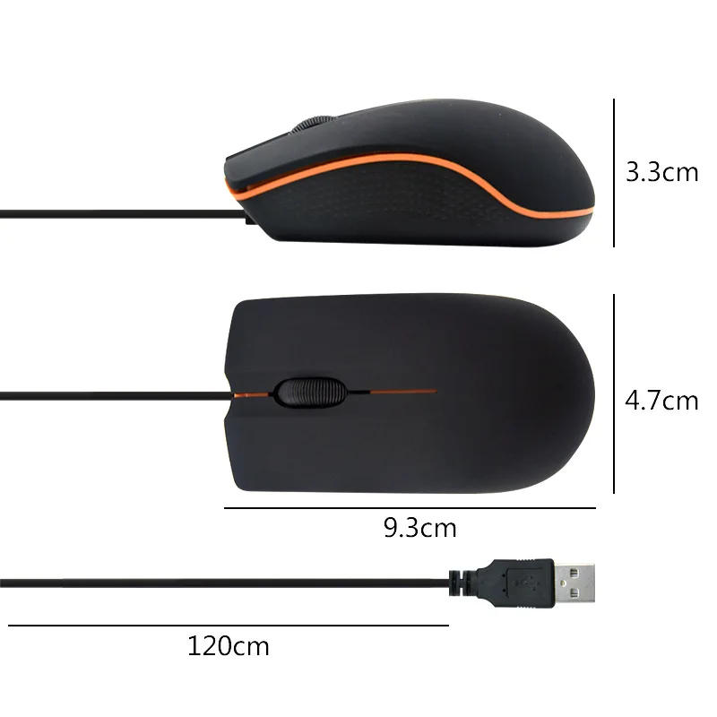 Description Picture 4 of itemWired Mouse 1200DPI Computer Office Mouse Non Slip Matte Texture Business Office Home Laptop Wired Mouse Accessories