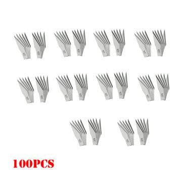11# Surgical Knives Scalpel Blades 11 for Wood Carving Paper Cut Hobby Knife Cutter Replace Precision Blade 100pcs/Pack