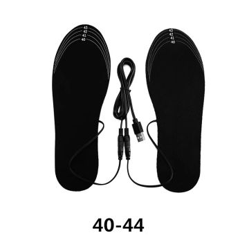 USB Rechargeable Heated Insoles Size 35-46 DIY Customizable Electric Heated Shoes Pad for Outdoor Skiing Winter Foot Warmers