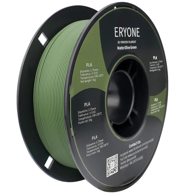 Description Picture 6 of itemERYONE Matte PLA Filament 1KG Spool 1.75mm 1.45 Density (g/cm3) Matte PLA Filament For FDM 3D Printer Fast Free Shipping